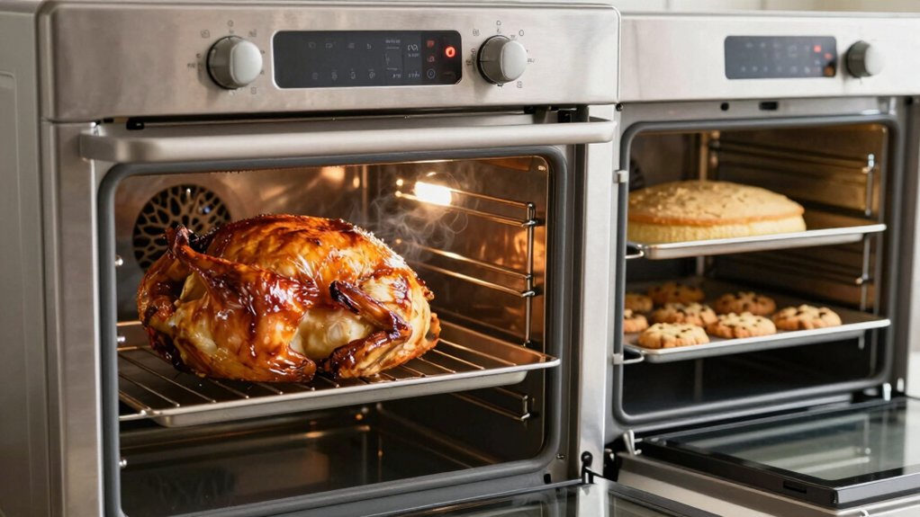 convection oven adjust temperature monitor early