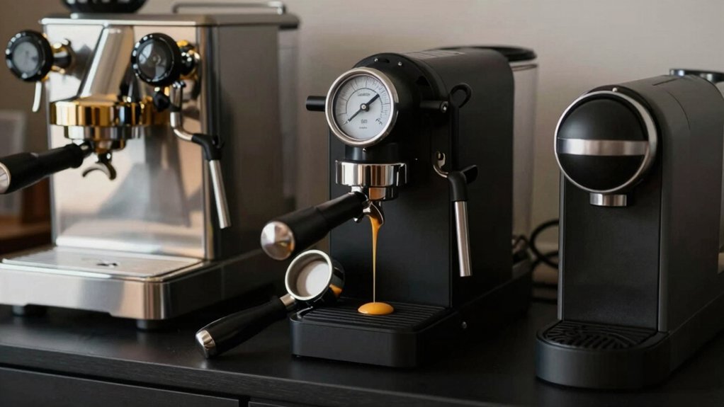 espresso machines controls boilers specs