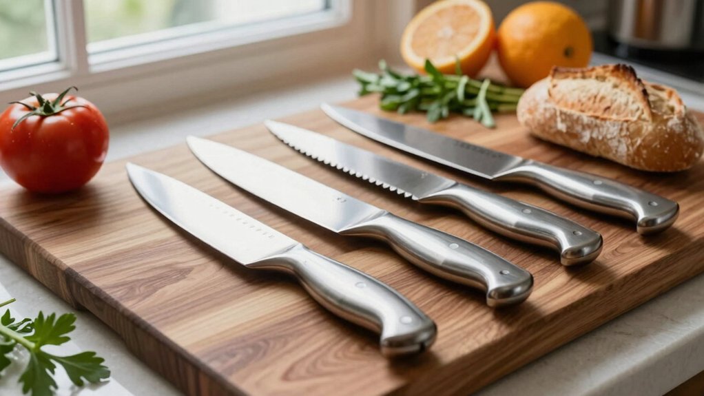 four essential kitchen knives set