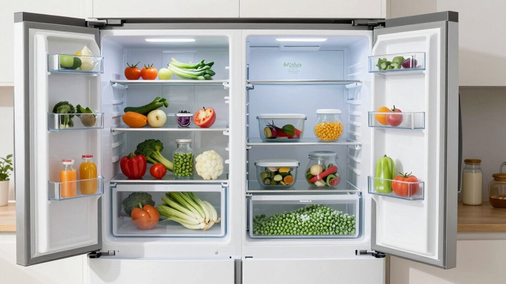 french door vs side by side capacity and access