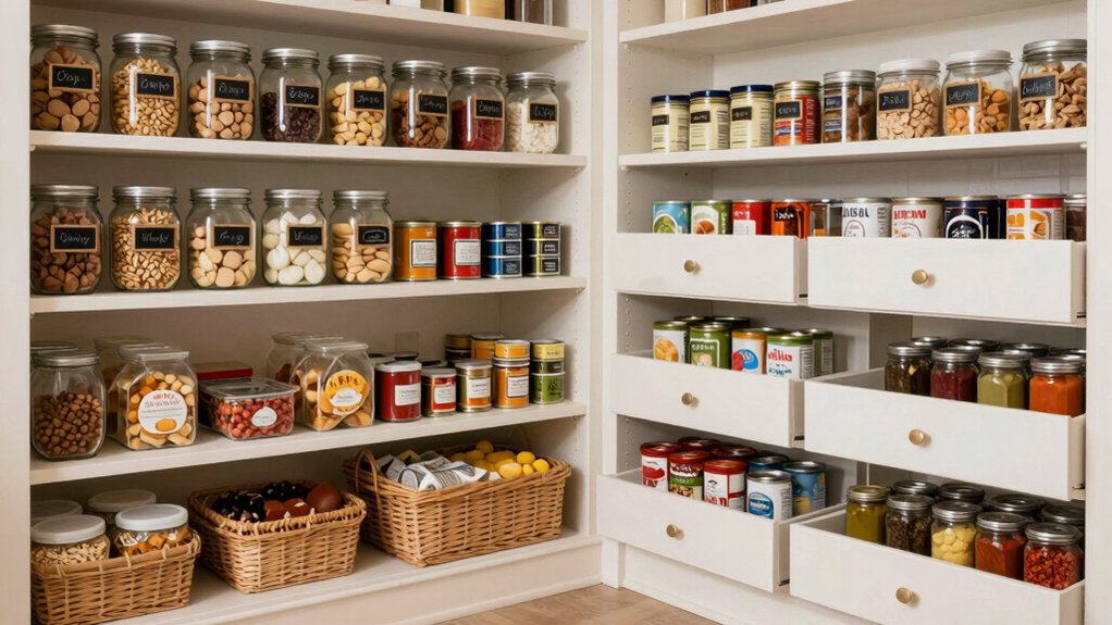 group items into pantry zones