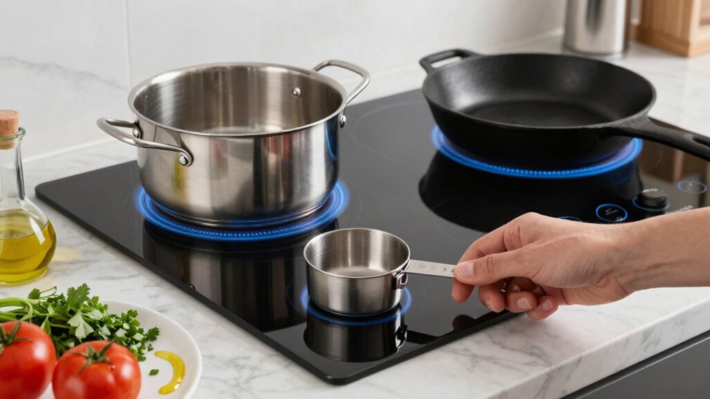 induction cooktop activate place control shutoff