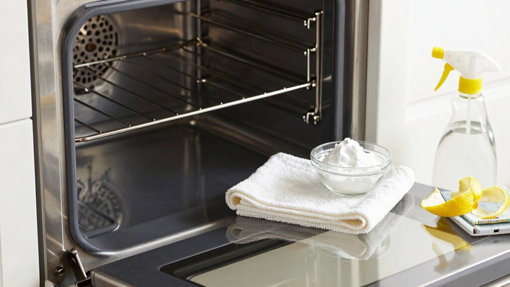 monthly appliance surface and interior cleaning routine