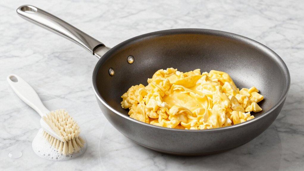 non stick pans easy eggs upkeep