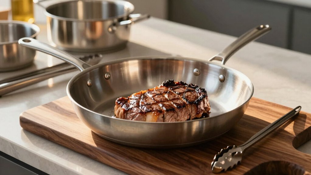 stainless steel durable flavorful even cooking