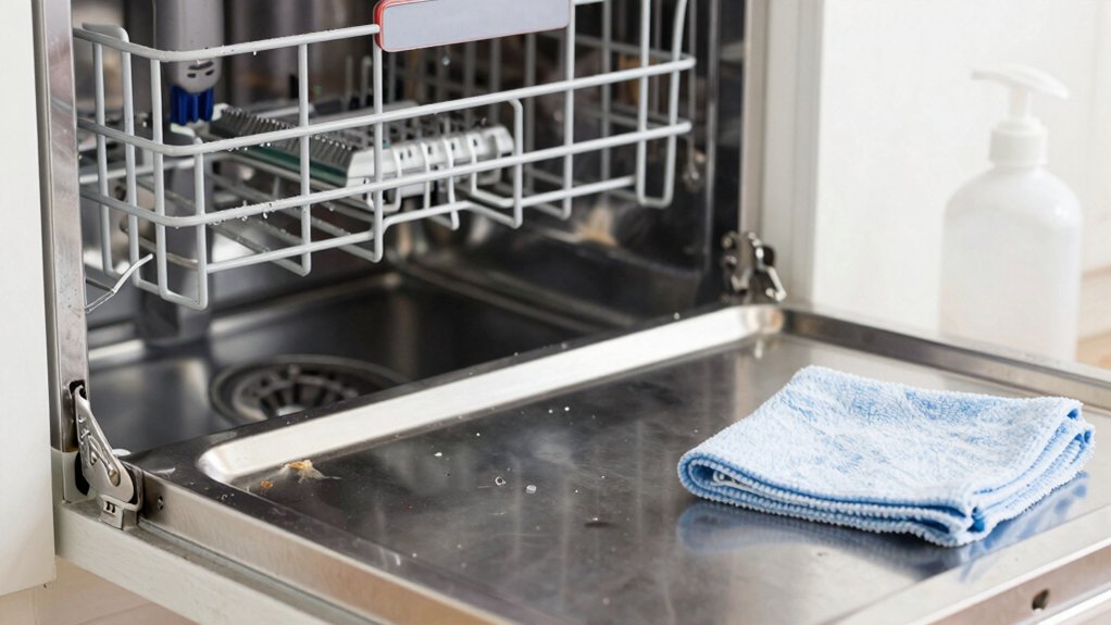 weekly interior wipe monthly deep clean quarterly hose seal check